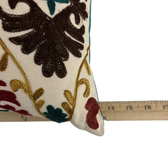 Pier One Imports Embroidered Throw Pillow - Picture 4 of 6